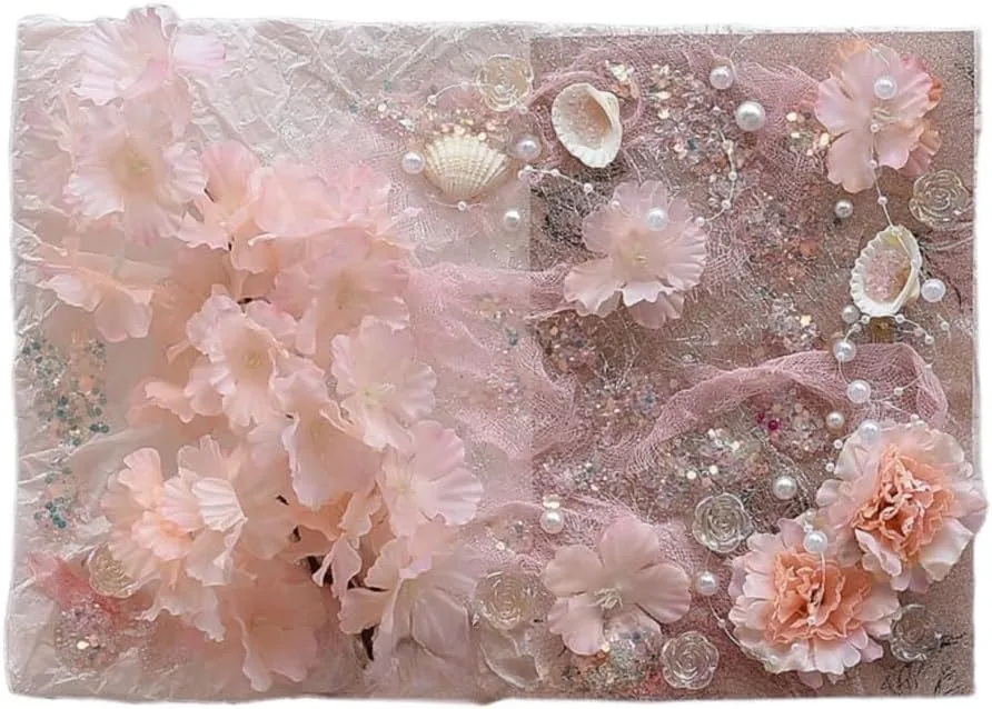 Ita Bag Decoration Accessories DIY Ita Bag Pins Background Paper Filler Accessories (Blossoming material pack)