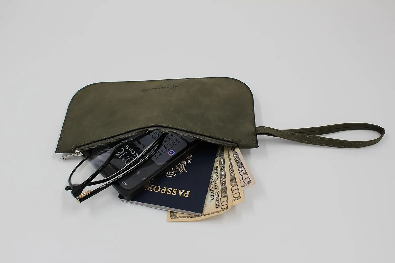 K. Carroll Accessories Faux Suede Wristlet