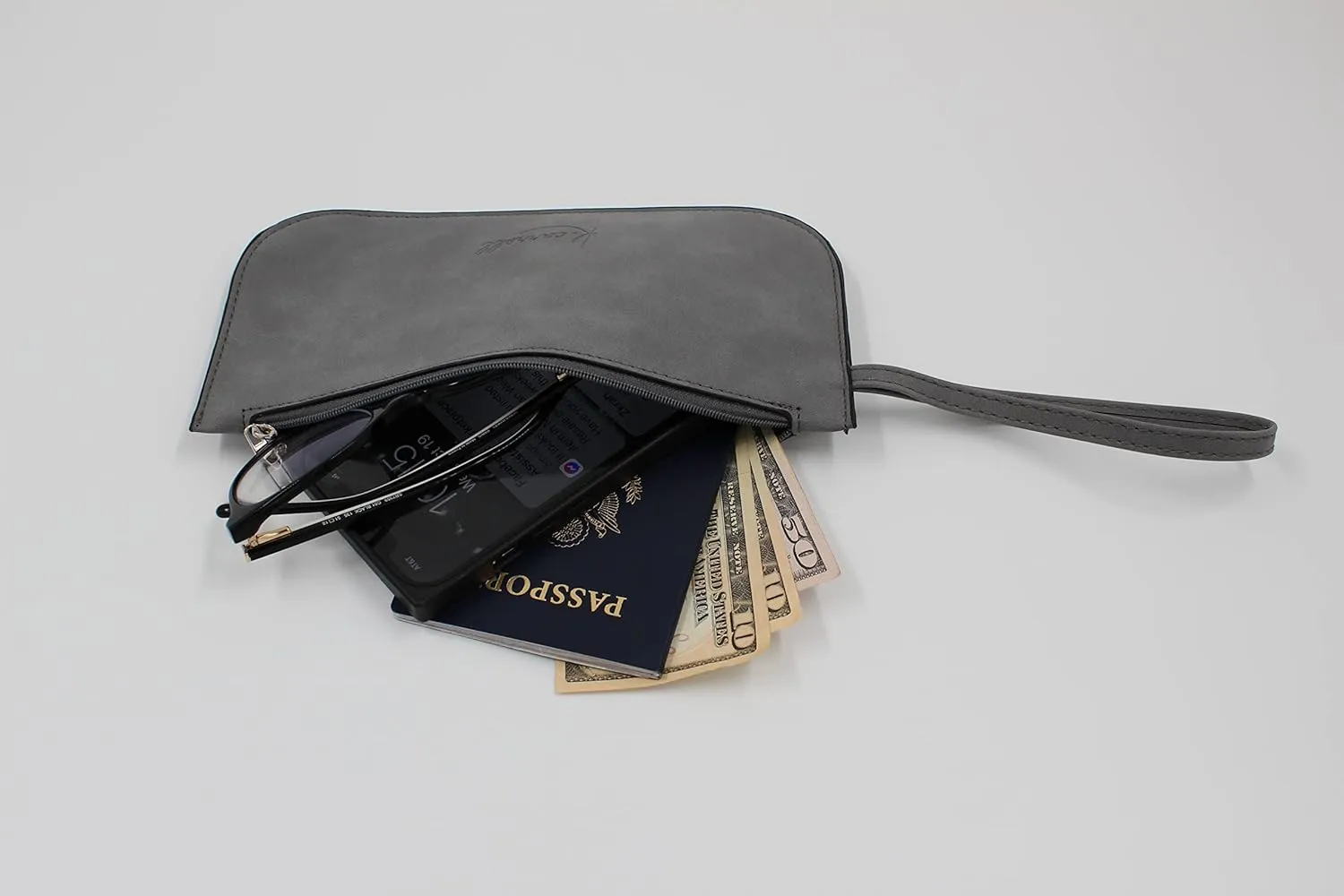 K. Carroll Accessories Faux Suede Wristlet