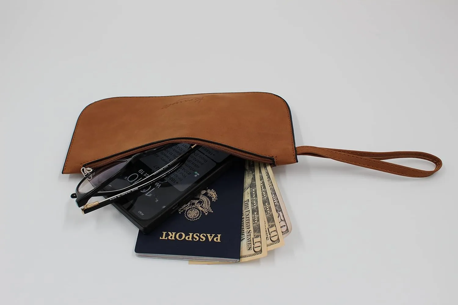 K. Carroll Accessories Faux Suede Wristlet