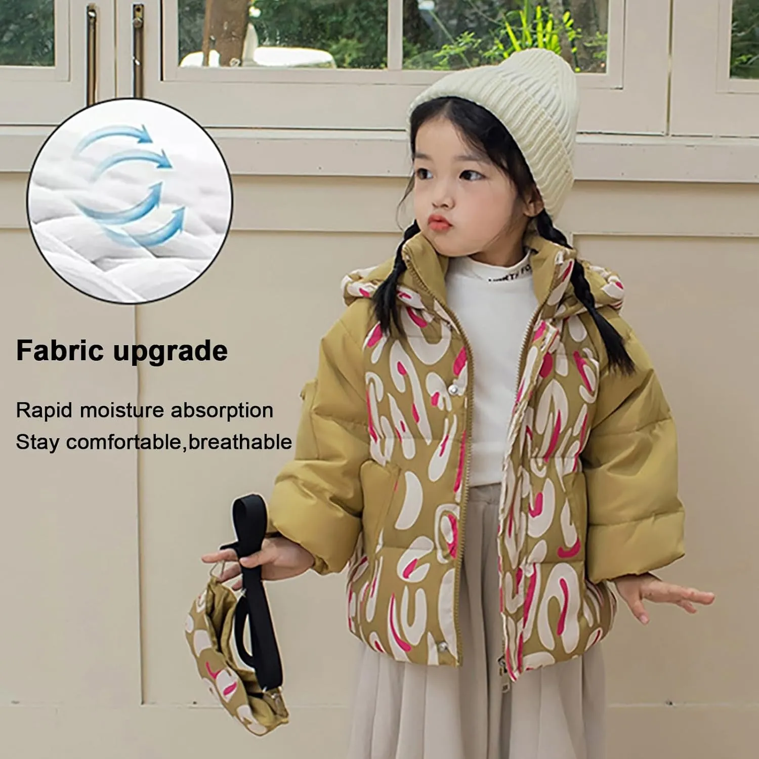 Kids Toddler Baby Girls Boys Winter Warm Thick Solid Cotton Long Sleeve Padded Jacket Coat Clothes Puffy Hunting