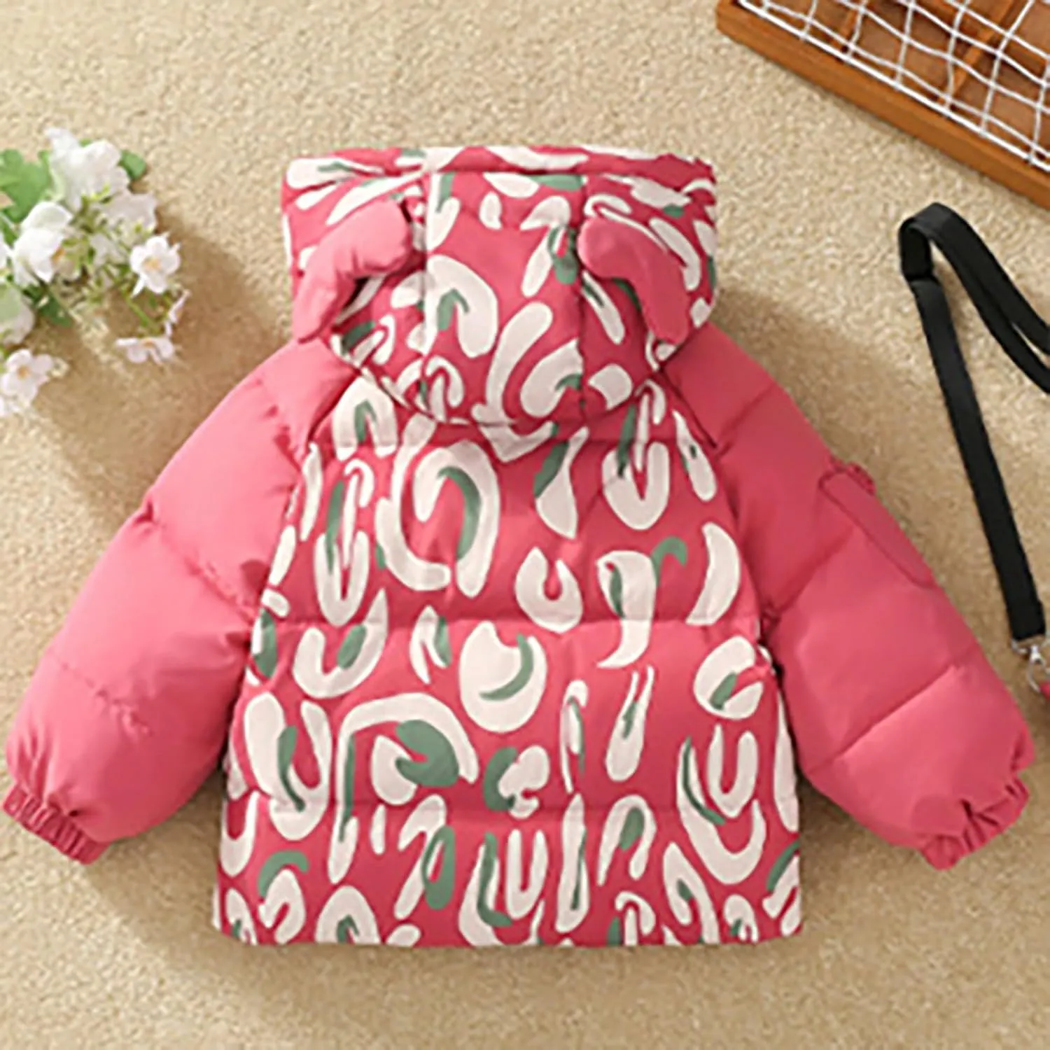 Kids Toddler Baby Girls Boys Winter Warm Thick Solid Cotton Long Sleeve Padded Jacket Coat Clothes Puffy Hunting
