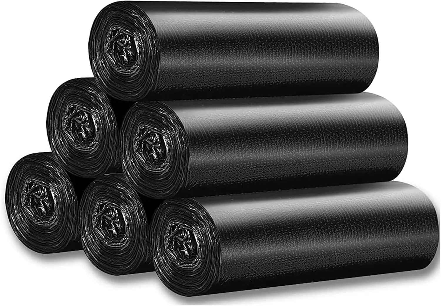 Kitchen Garbage Bags and Black Trash Bag, 100 Counts 4 Gallon 45x60Cm Kitchen Trash Bags with Handles for Bathroom Trash Bags, Small Trash Bags, Contractor Bags (100pcs Black 45x60CM)
