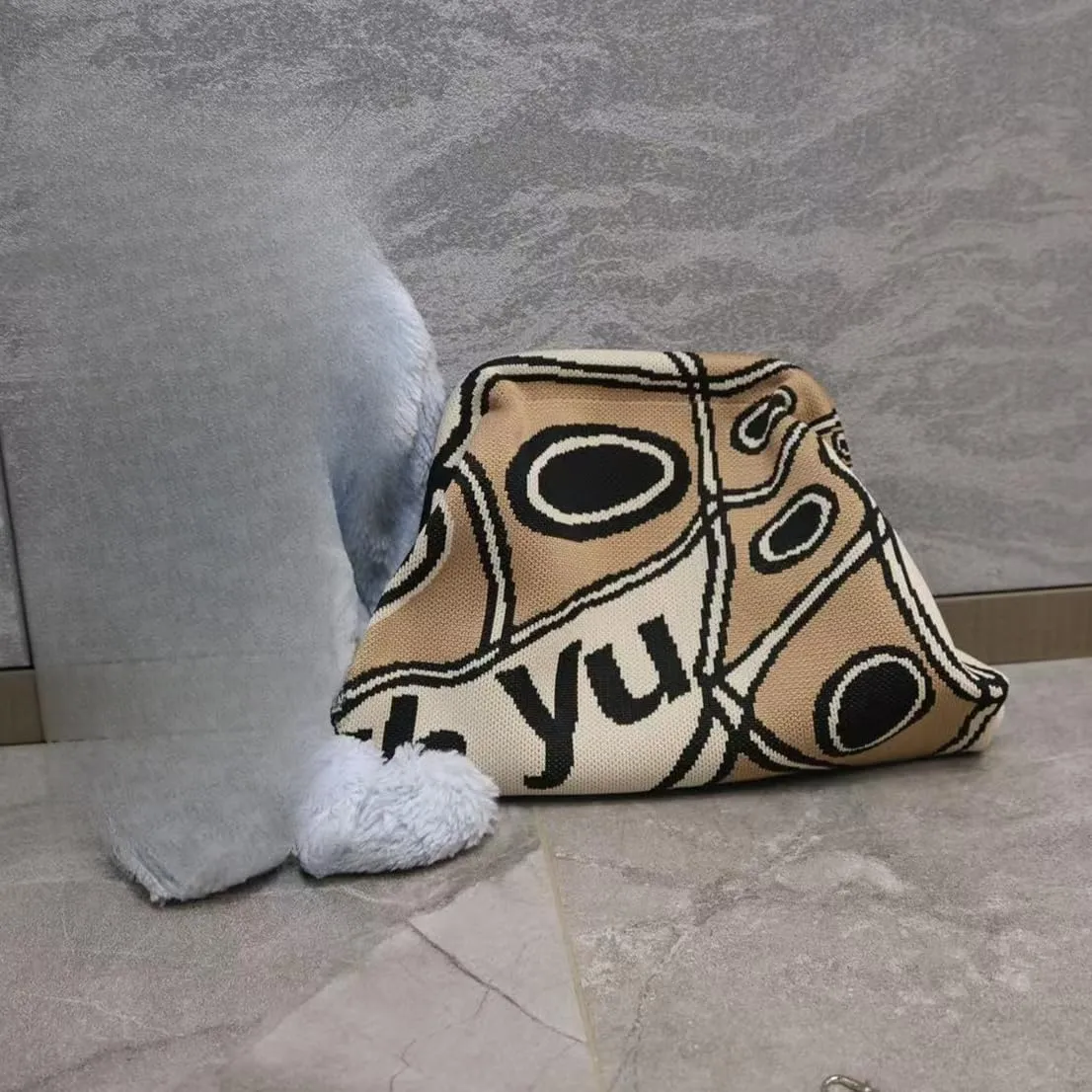 Knit Evening Party Clutch Purses Women Y2k Accessories Mini Handbag Beach 2025 Summer Fashion Trends