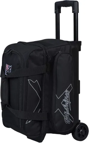 KR Strikeforce Hybrid X Double Roller Bowling Bag - Holds Two Balls, Shoes, Cleaners & Accessories - Multiple Colors