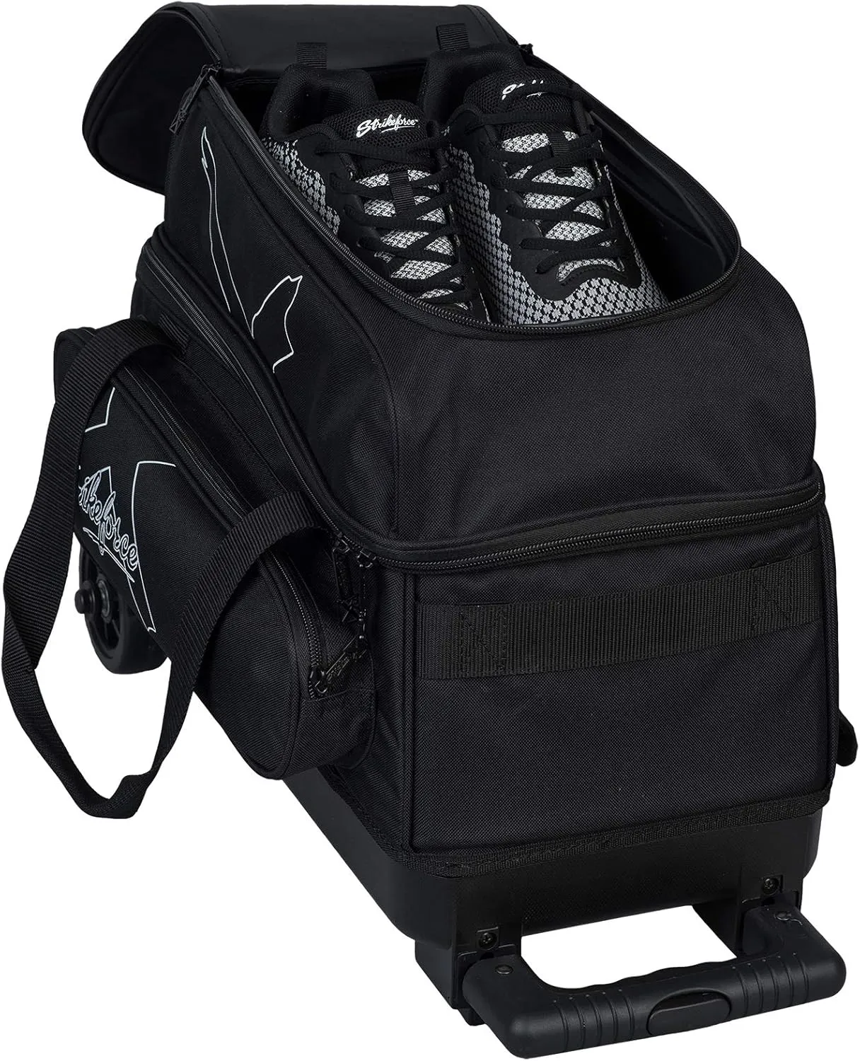 KR Strikeforce Hybrid X Double Roller Bowling Bag - Holds Two Balls, Shoes, Cleaners & Accessories - Multiple Colors