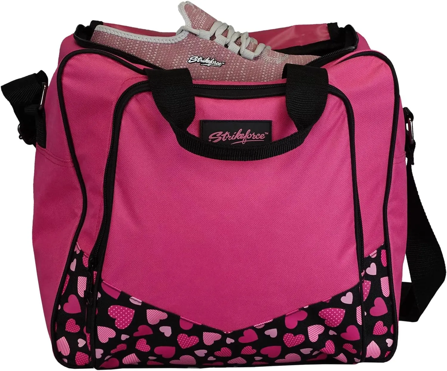 KR Strikeforce Krest Single Bowling Ball Tote Bag Holds One Bowling Ball and Shoes Up to Size 14