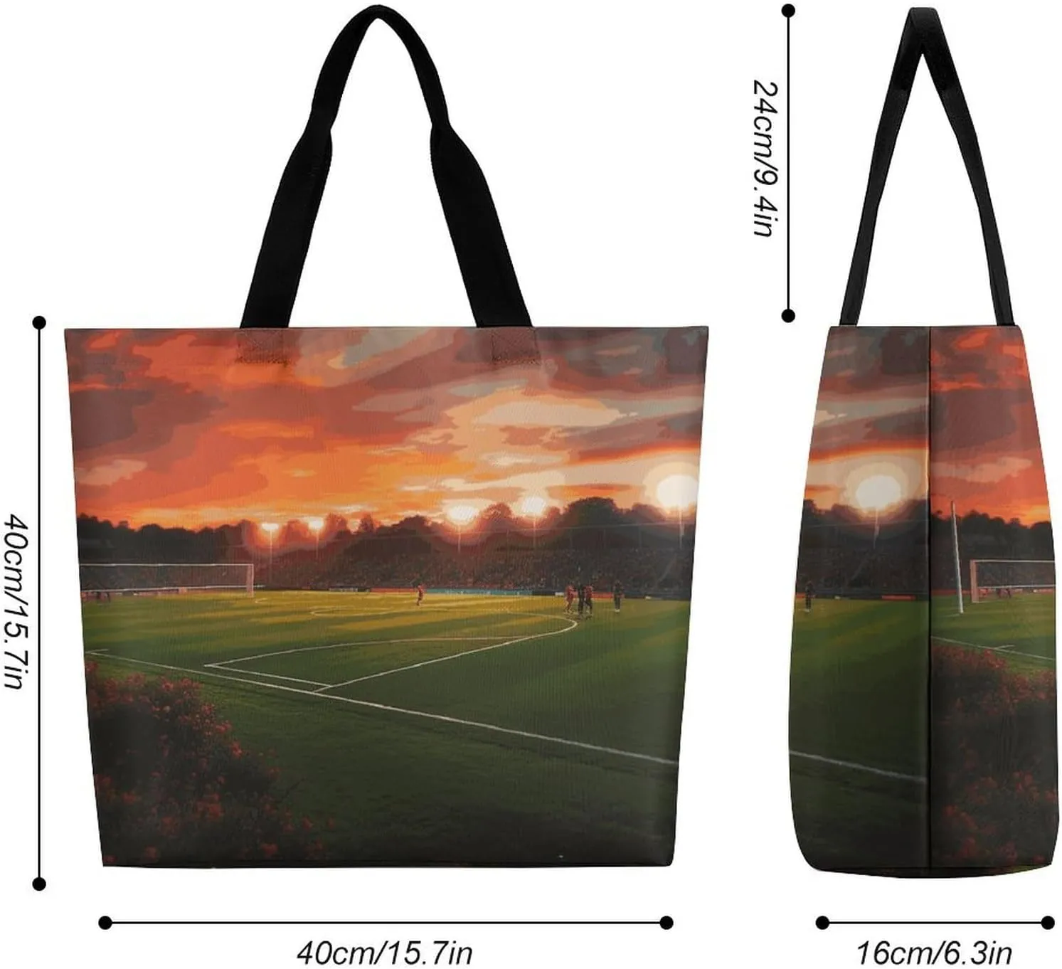 Large Capacity Shopping Bag Shells And Sand Canvas Grocery Bags Foldable Tote Bag
