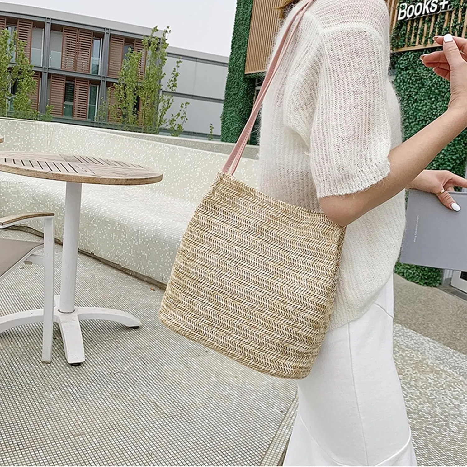 Large Insulated Tote Bag Big Bags Handmade Woven Tote Travel Handbags Shopping Hand Bags Hand Bags