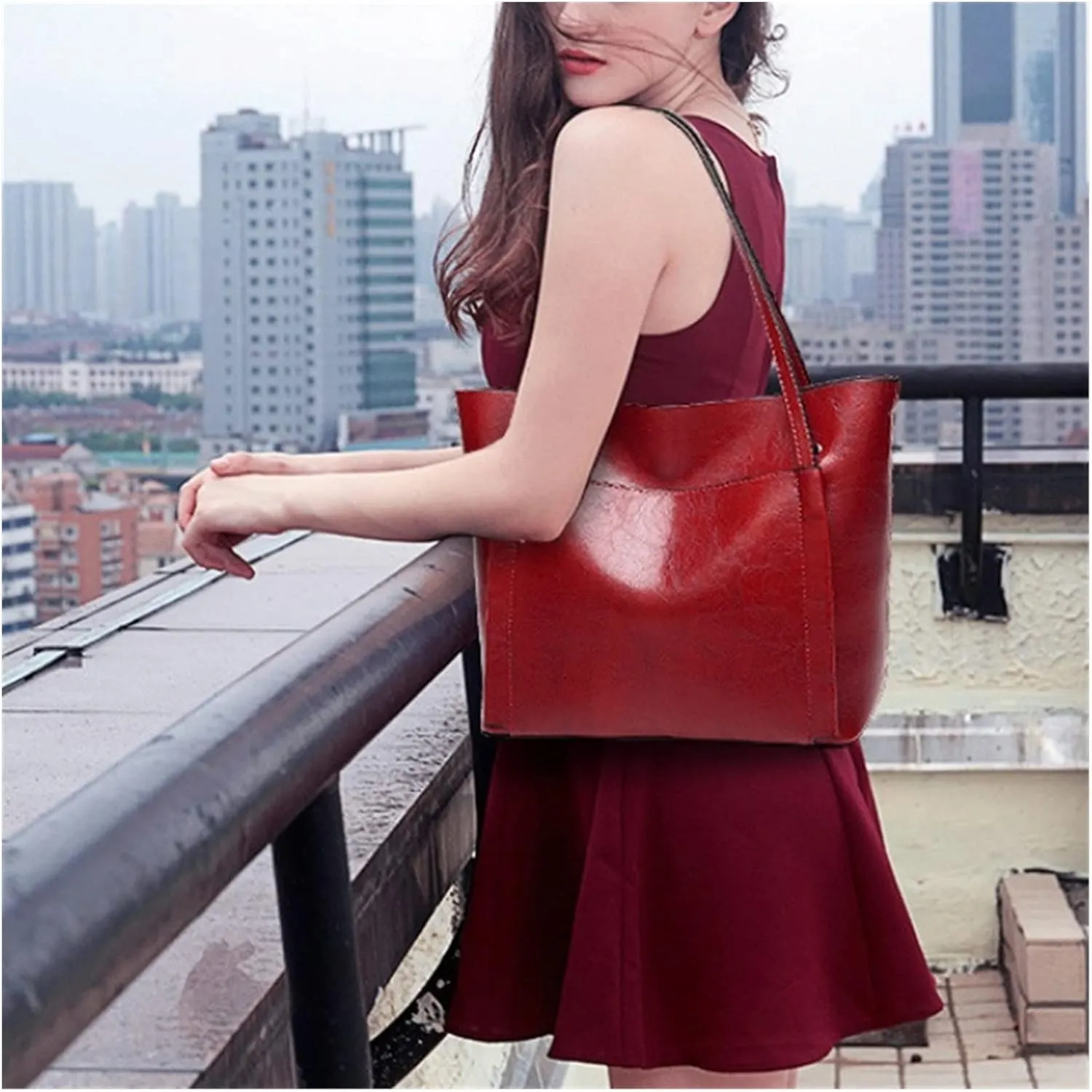 Large Soft Leather Bag For Women Handbags Ladies Crossbody Bags For Women Shoulder Bags Female Big Tote Bag