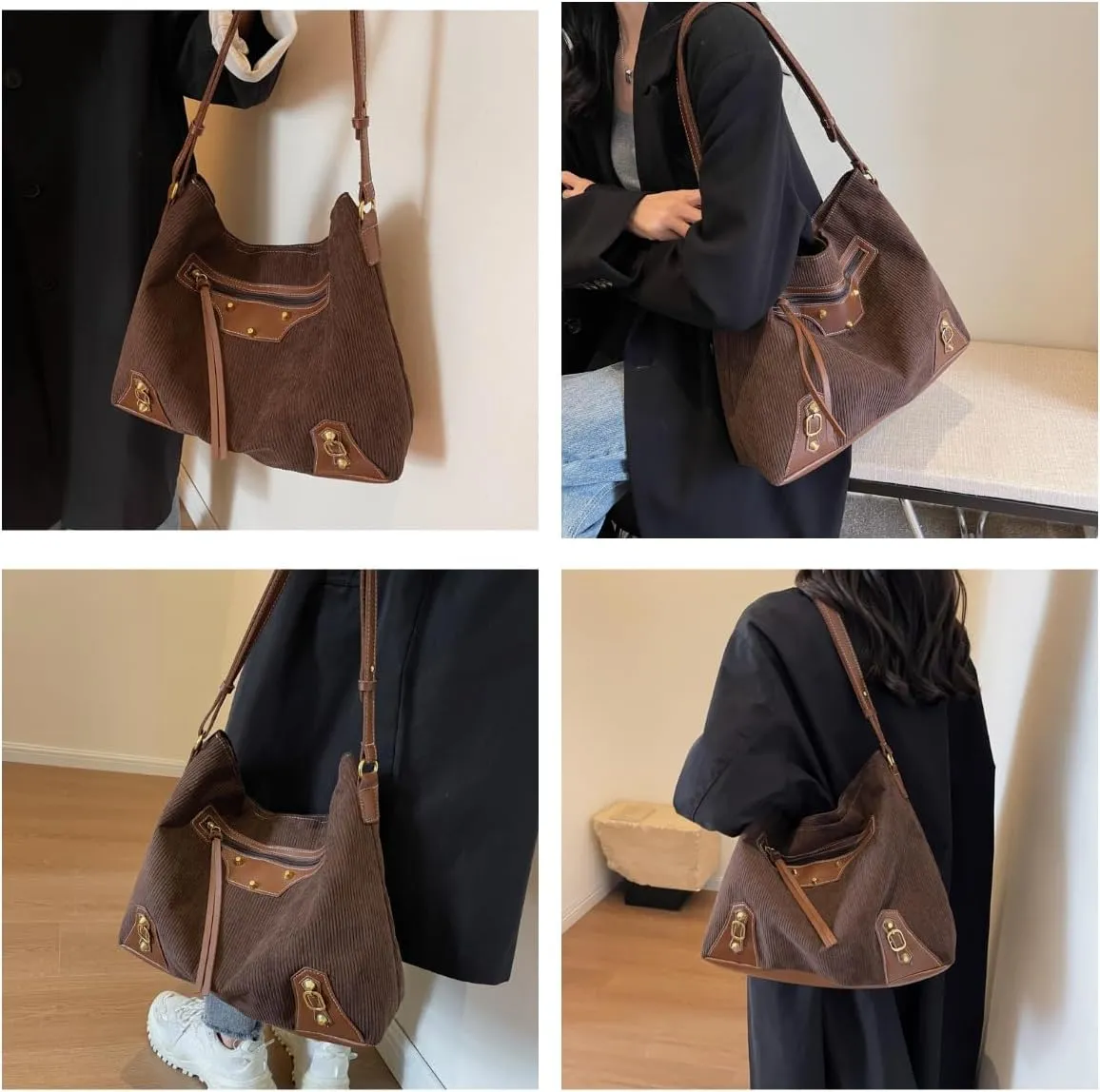 Leather Crossbody Bags for Women Leather Shoulder Bags Everything Handbags Work Tote Bag for Women