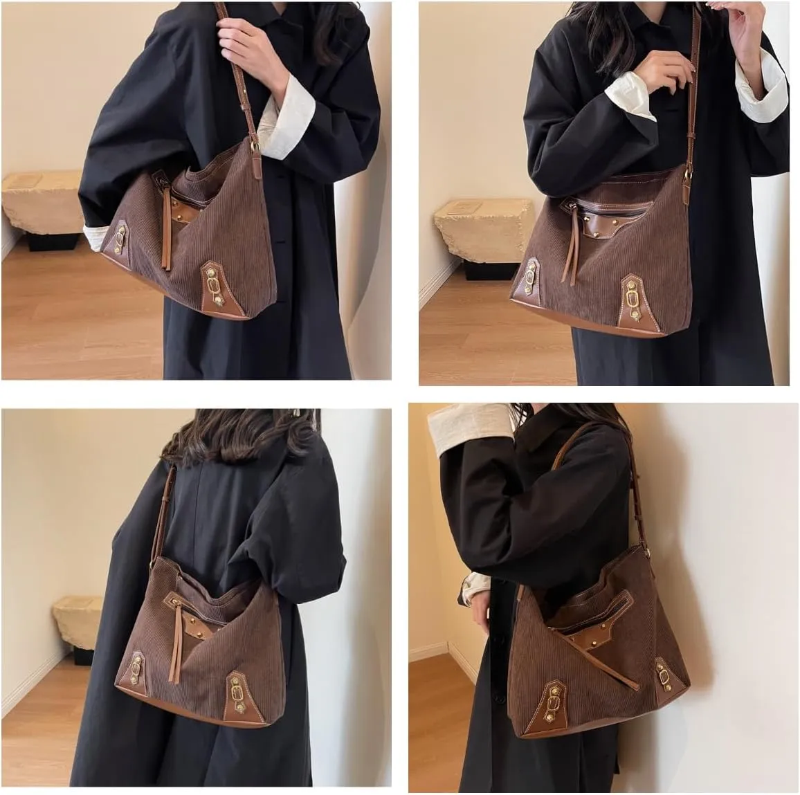 Leather Crossbody Bags for Women Leather Shoulder Bags Everything Handbags Work Tote Bag for Women