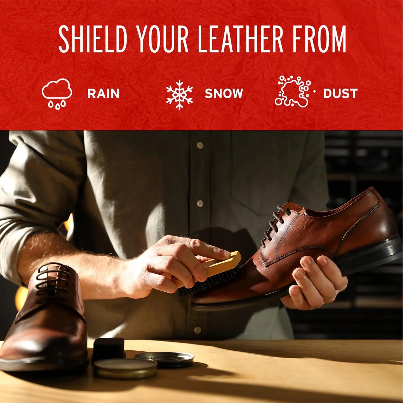 Leather Waterproofing Wax - Premium Protection for Jackets, Shoes, Boots, Hats & More, Easy To Use, 8 oz