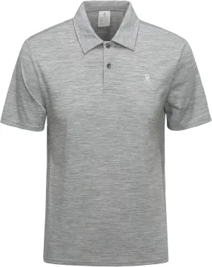 Little Donkey Andy Mens Wool Polo Shirts Moisture Wicking, Quick-Dry Performance Short Sleeve Golf Shirts for Men