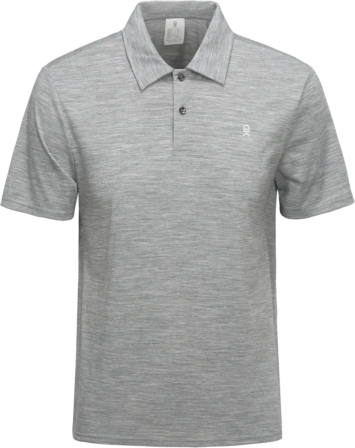 Little Donkey Andy Mens Wool Polo Shirts Moisture Wicking, Quick-Dry Performance Short Sleeve Golf Shirts for Men