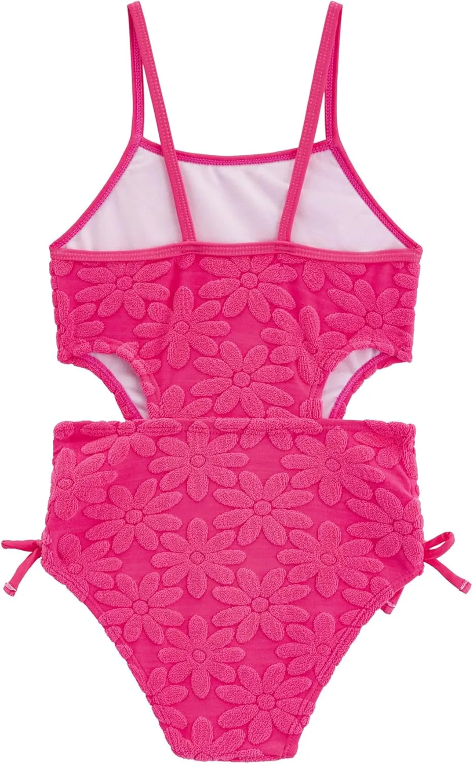 LIZENS Girls One Piece Swimwear Cut Out Floral Print 2-12Years Bow Beach Bathing Swimsuit