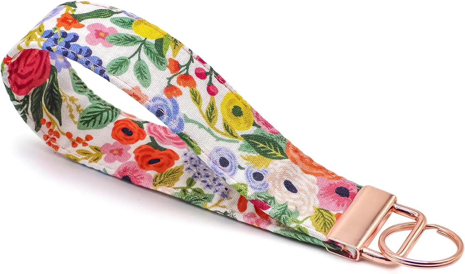 LNKRE JEWELRY Fabric Wristlet Keychain Holder, Short Lanyard for Keys, Wallet and Car Accessories