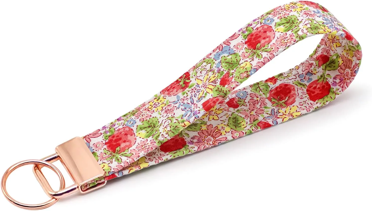 LNKRE JEWELRY Fabric Wristlet Keychain Holder, Short Lanyard for Keys, Wallet and Car Accessories