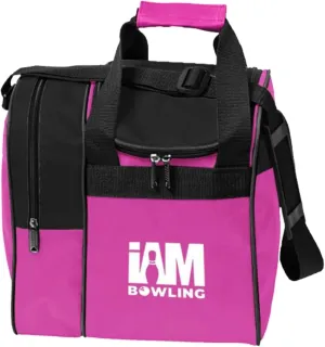 Logo Infusion Bowling Ball Bag with Shoe Compartment, Holds up to Size 11 Shoes and one bowling ball, Pink
