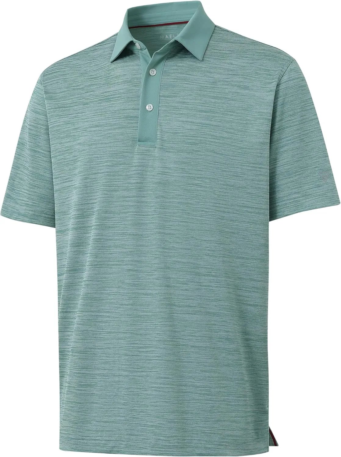 M MAELREG Golf Shirts for Men Dry Fit Short Sleeve Casual Performance Moisture Wicking Heather Pique Collared Polo Shirts