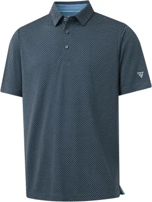 M MAELREG Golf Shirts for Men Moisture Wicking Jacquard Breathable Performance Dry Fit Collared Mens Polo Shirts Short Sleeve