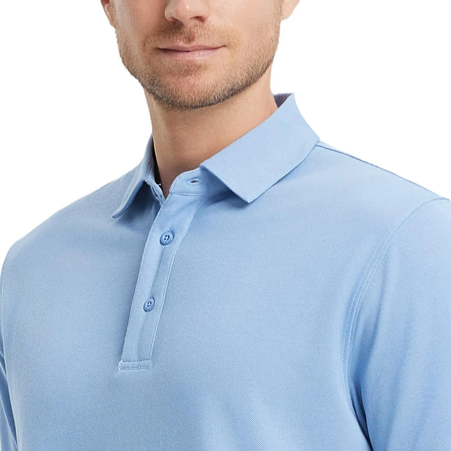 M MAELREG Golf Shirts for Men Pique Solid Performance Moisture Wicking Lightweight Collared Mens Polo Shirts Short Sleeve