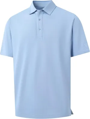 M MAELREG Golf Shirts for Men Pique Solid Performance Moisture Wicking Lightweight Collared Mens Polo Shirts Short Sleeve