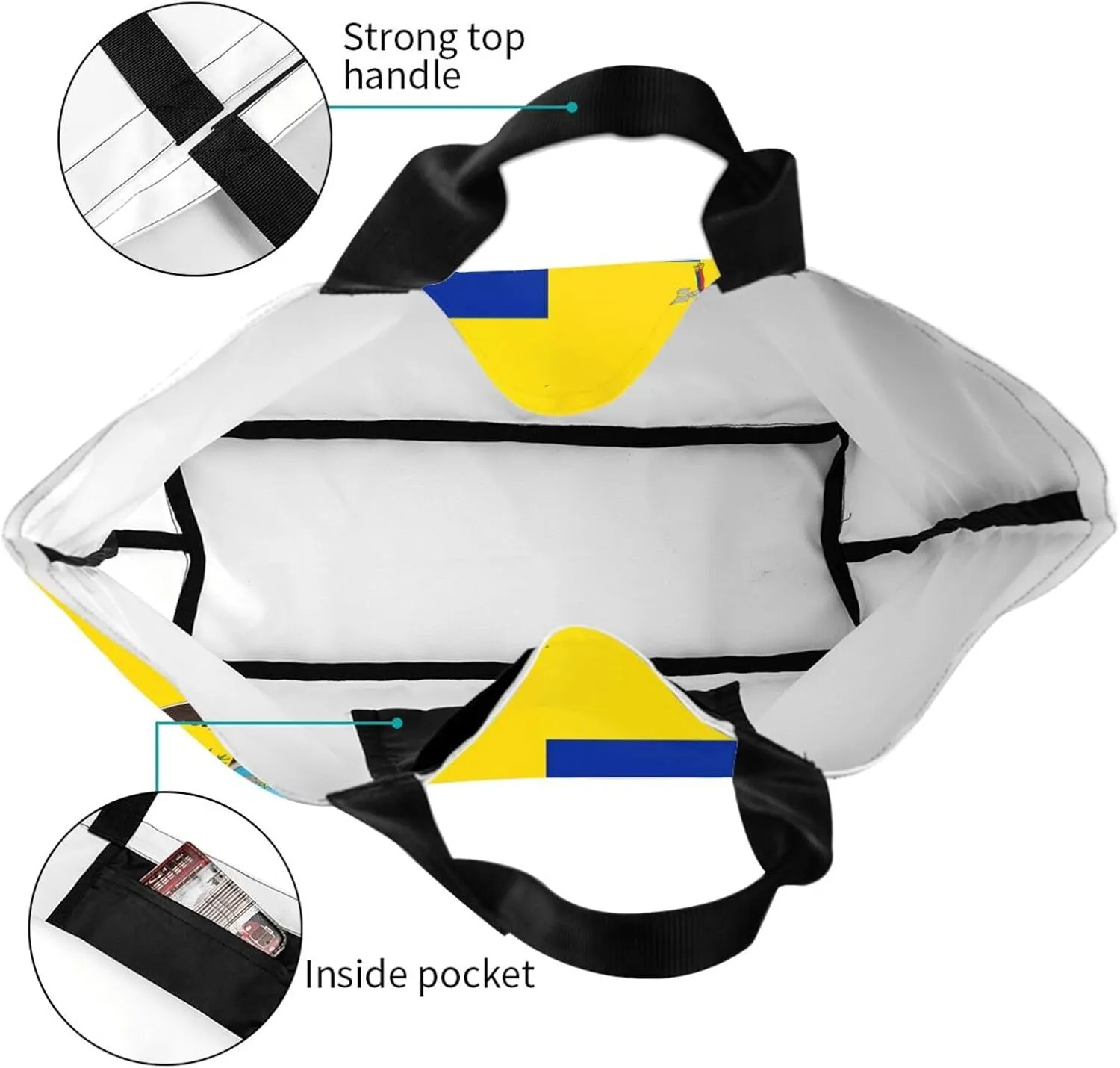 Marriage Colombian Married Flag Women's Tote Bag Large Capacity Single Shoulder Bags Handbag for Shopping Work