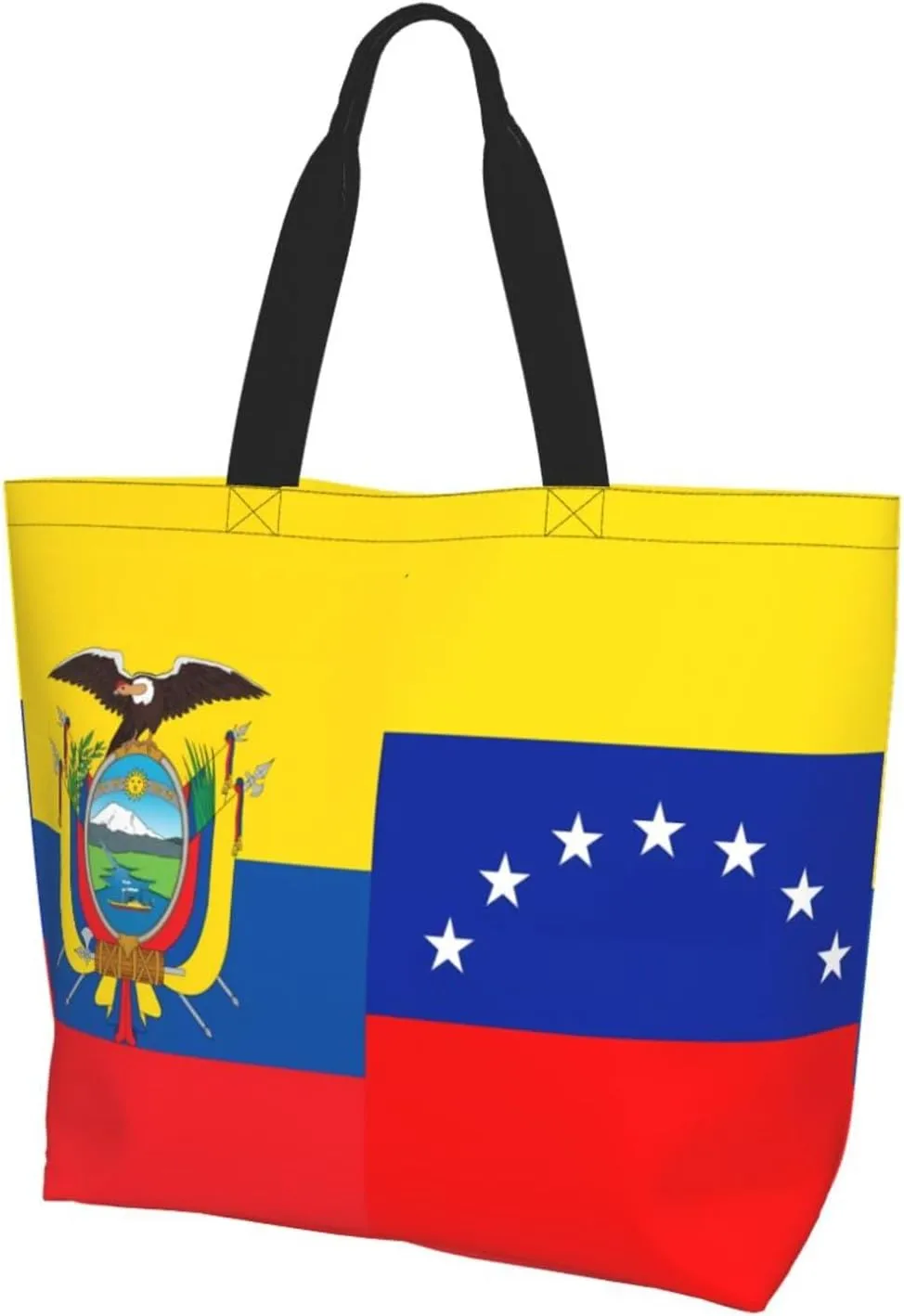 Marriage Colombian Married Flag Women's Tote Bag Large Capacity Single Shoulder Bags Handbag for Shopping Work