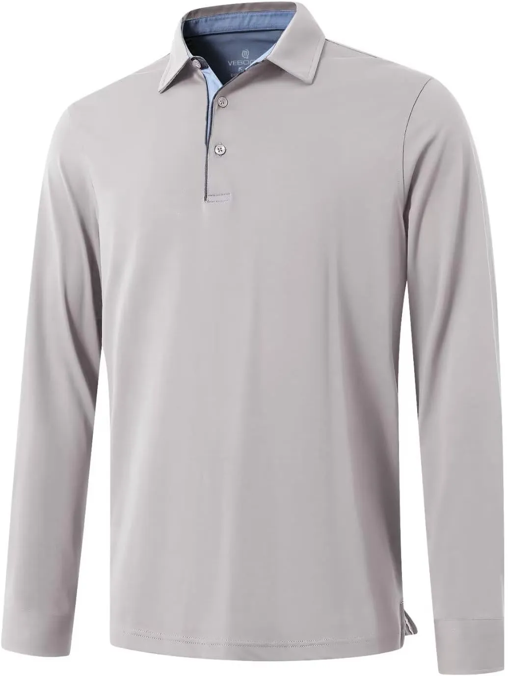 Men's Business Long and Short Sleeve Polo Shirts Mercerized Cotton Blend Casual Stylish Collared Shirts