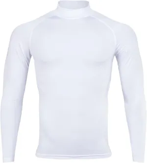 Men's Long Sleeve Compression Rash Guard Mock Neck Swimming Shirts UPF 50  Quick Dry Athletic Workout T-Shirts