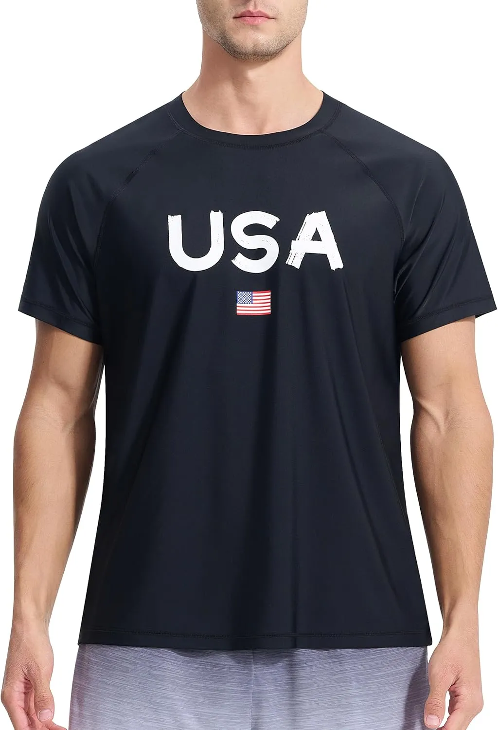Men's Rash Guard Swim Shirts Summer UPF 50  UV Sun Protection Quick Dry Beach Fishing Water Shirts T Shirts for Men