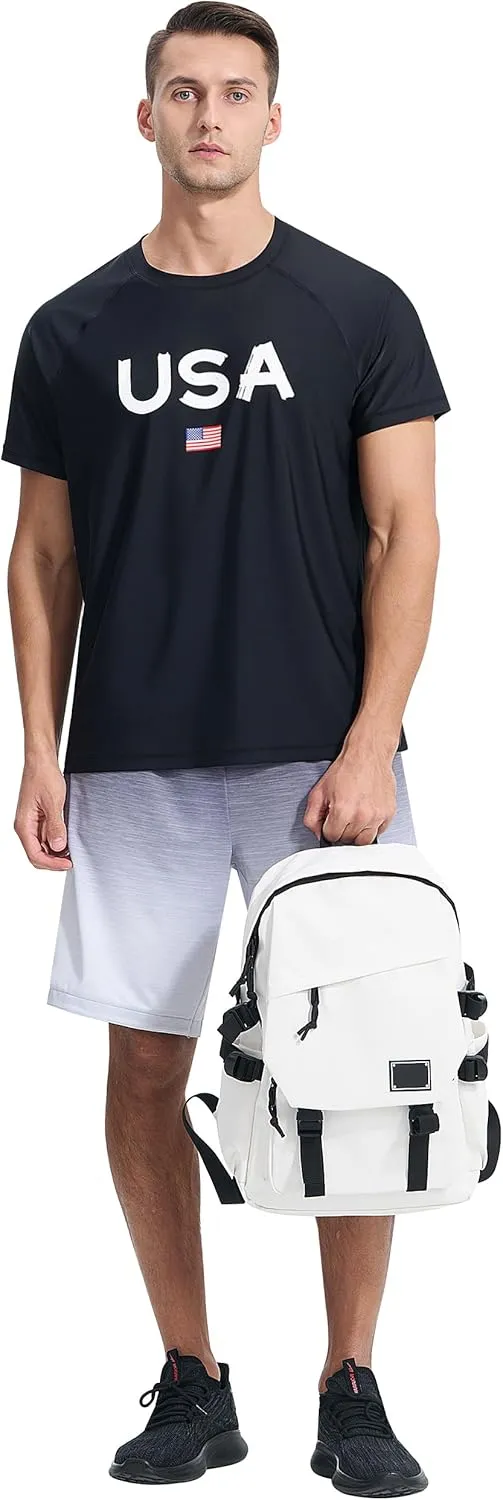 Men's Rash Guard Swim Shirts Summer UPF 50  UV Sun Protection Quick Dry Beach Fishing Water Shirts T Shirts for Men