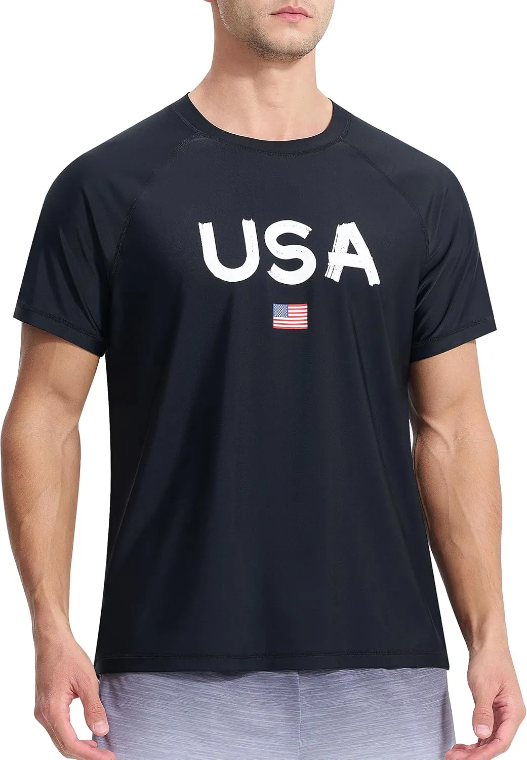 Men's Rash Guard Swim Shirts Summer UPF 50  UV Sun Protection Quick Dry Beach Fishing Water Shirts T Shirts for Men