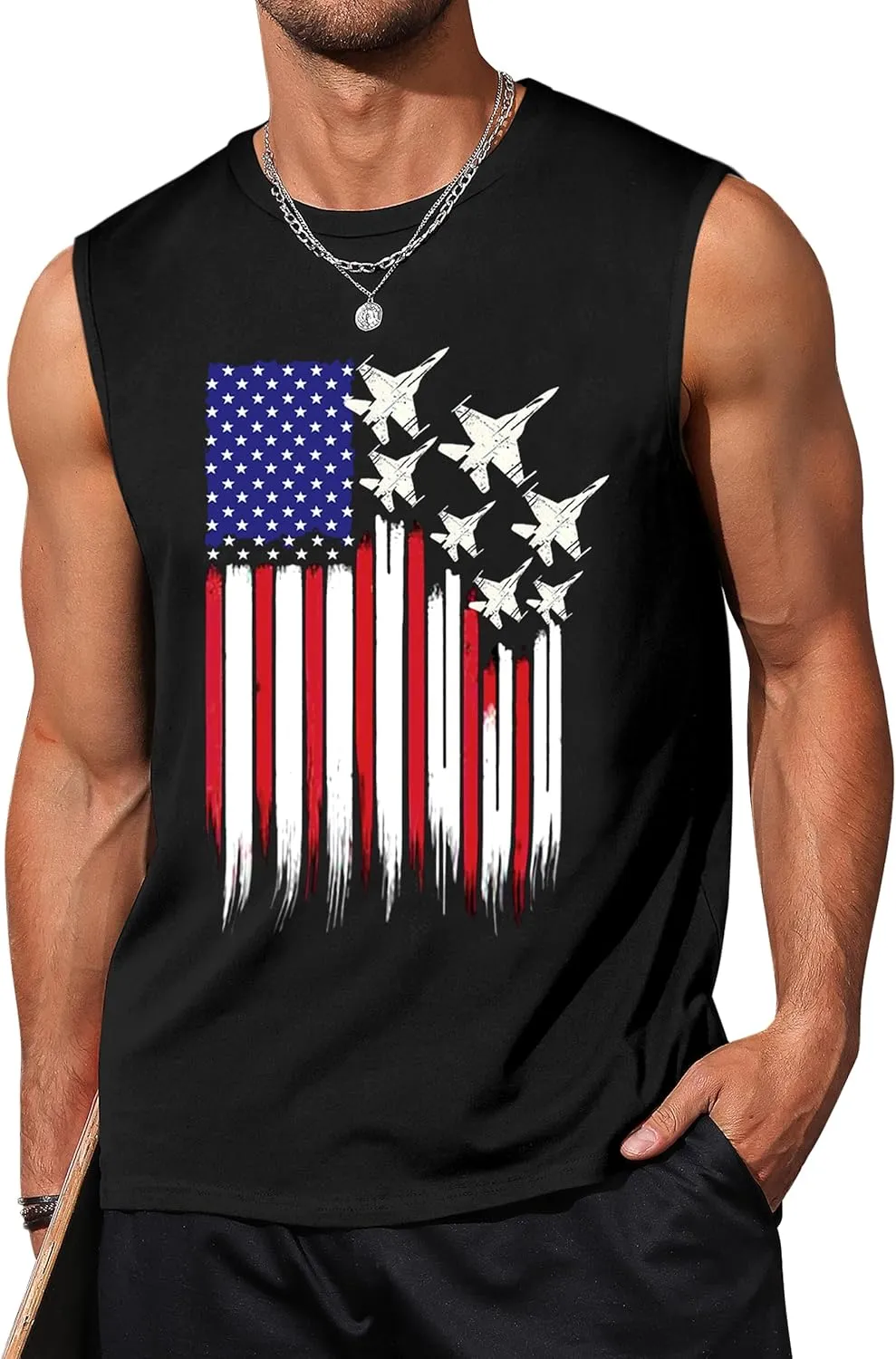 Men's Tank Tops Graphic Tank Tops for Men Summer Hawaiian Palm Tree Sleeveless Muscle Gym Shirt Mens Beach Tank Tops
