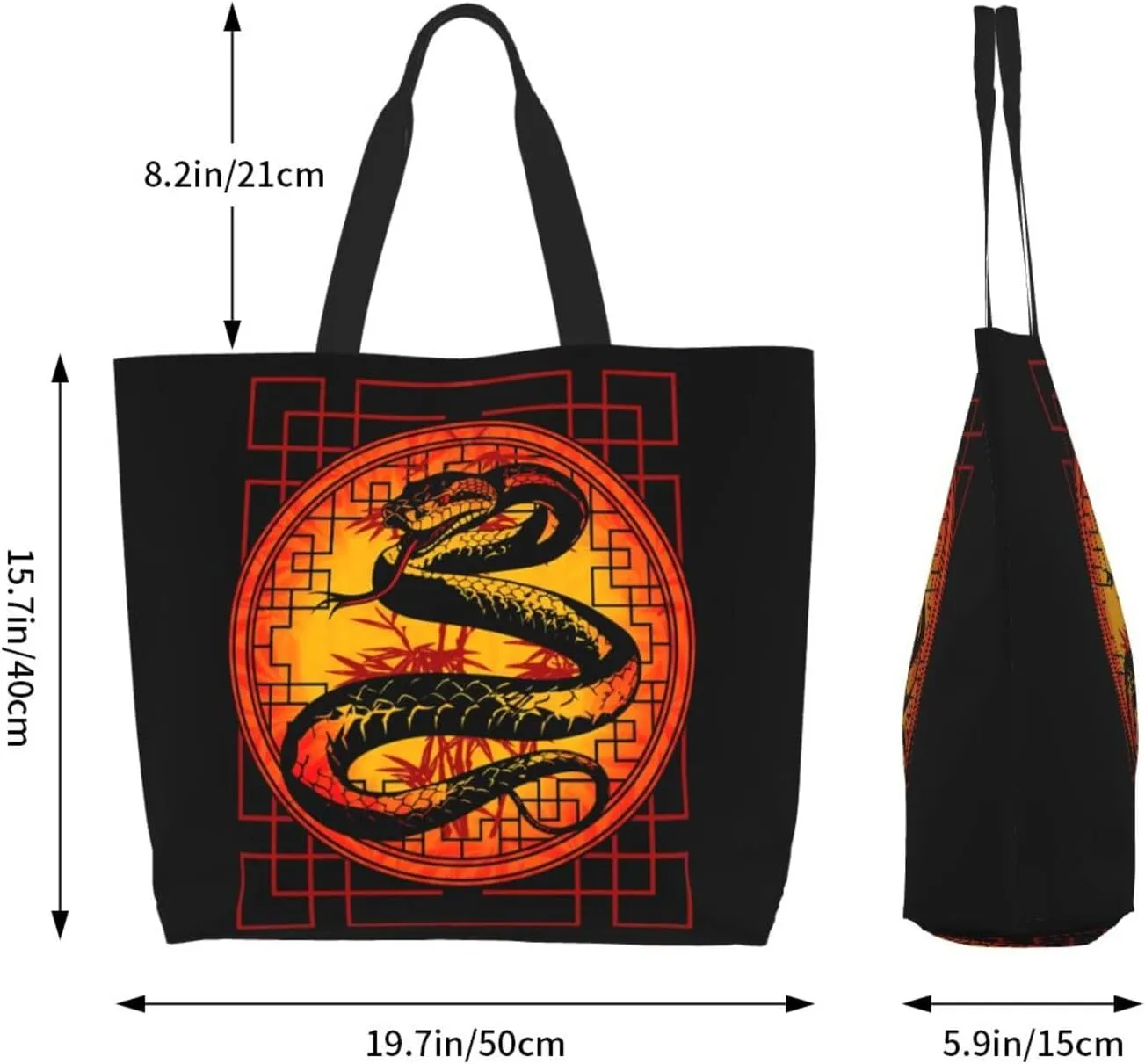 Merry Christmas Winter Tree Women's Tote Bag Large Capacity Single Shoulder Bags Handbag for Shopping Work