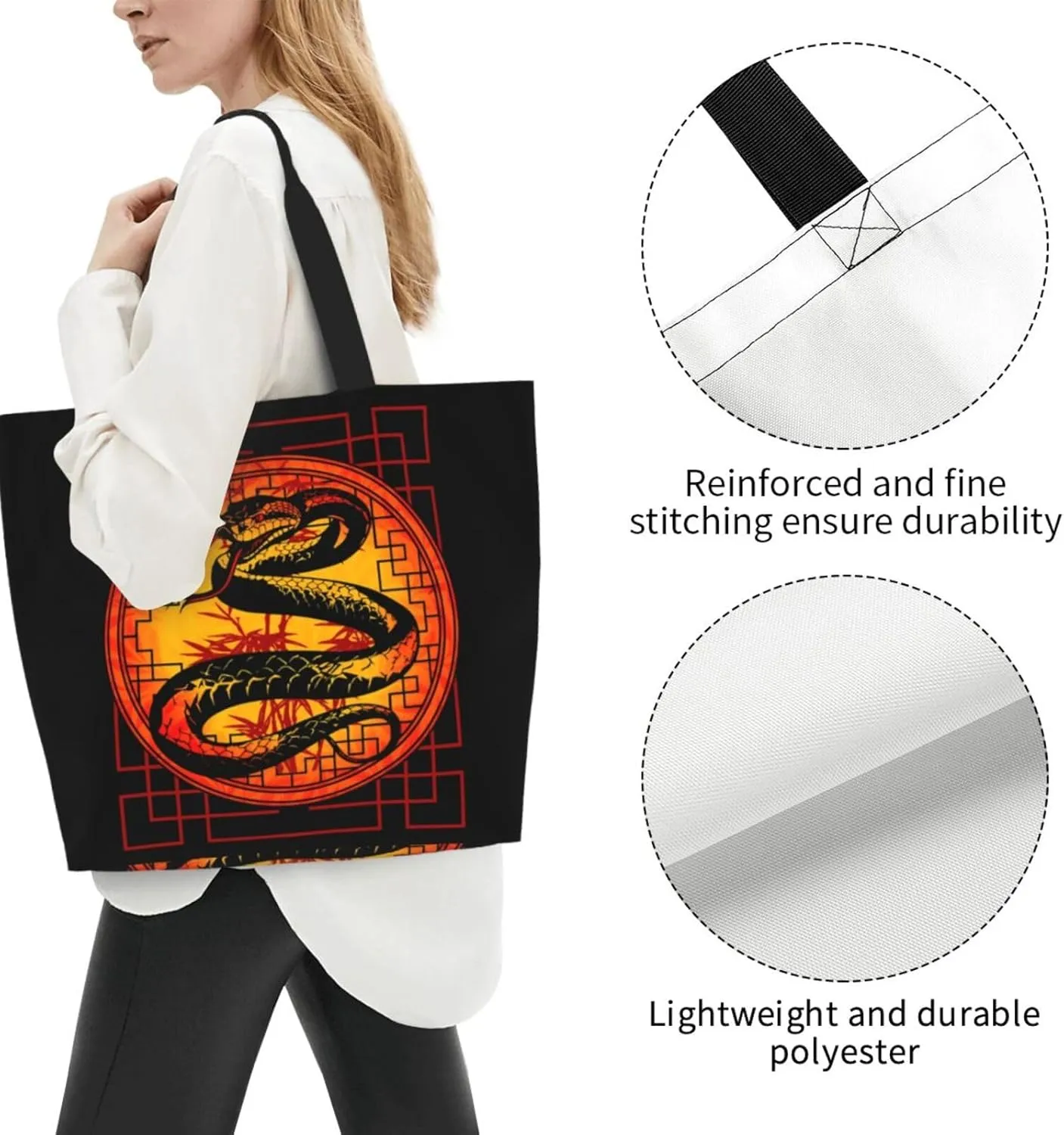 Merry Christmas Winter Tree Women's Tote Bag Large Capacity Single Shoulder Bags Handbag for Shopping Work