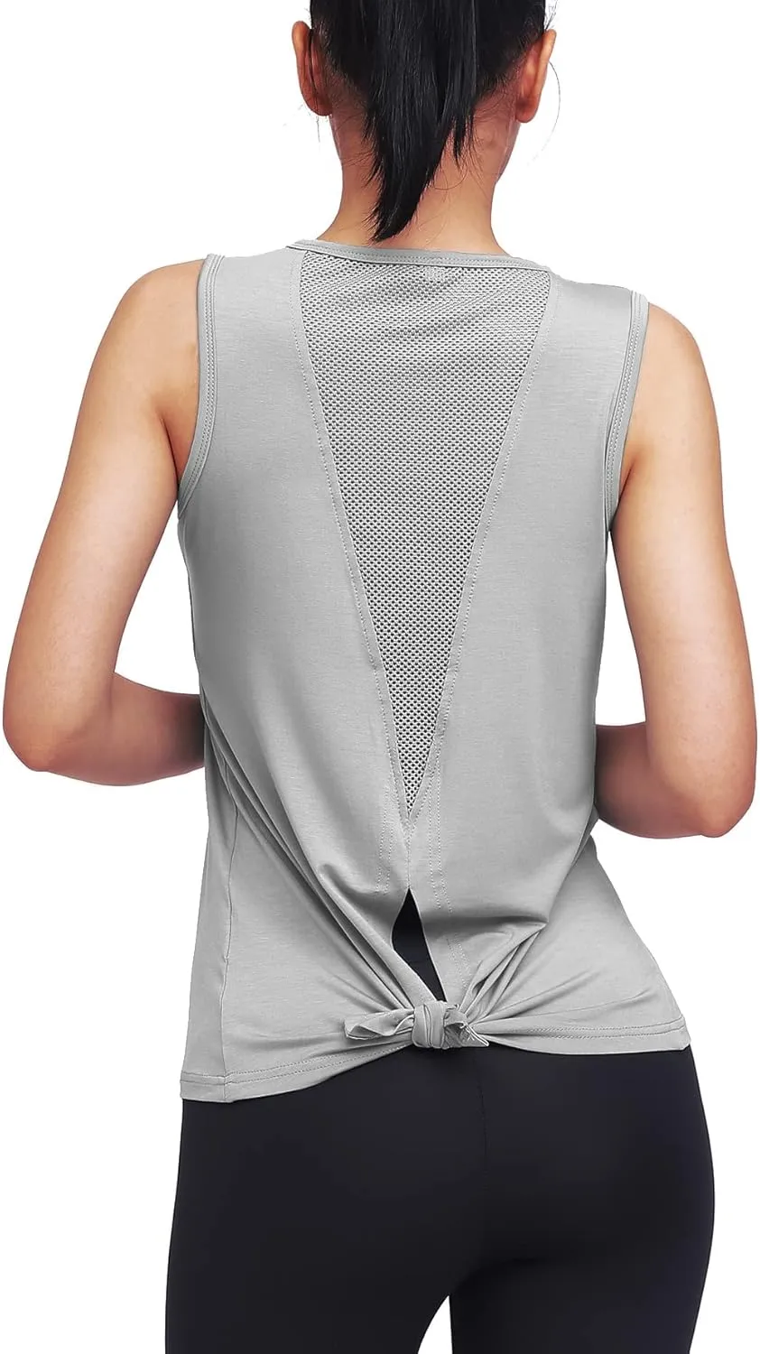 Mippo Workout Tops for Women Yoga Tank Tops Muscle Tank Athletic Shirs Workout Clothes