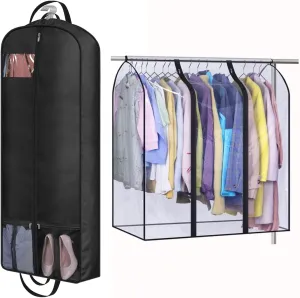 MISSLO 60" Garment Bags for Travel   40" Hanging Garment Bags