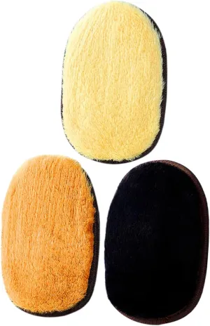 Mobestech 3pcs Shoes Polishing Gloves Leather Products Handheld Shoe Wipe Gloves for Leather Bags Shoes Sofas