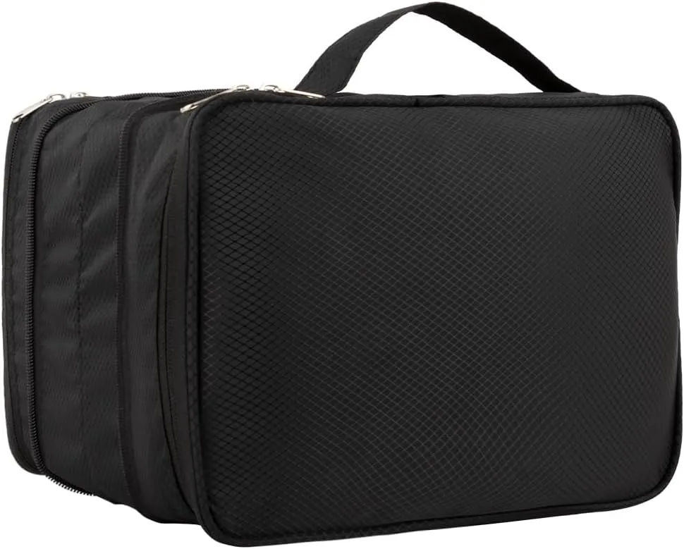 Muka Double-sided Storage Compression Packing Cube, Small Expandable Luggage Organizer Bags for Travel Accessories