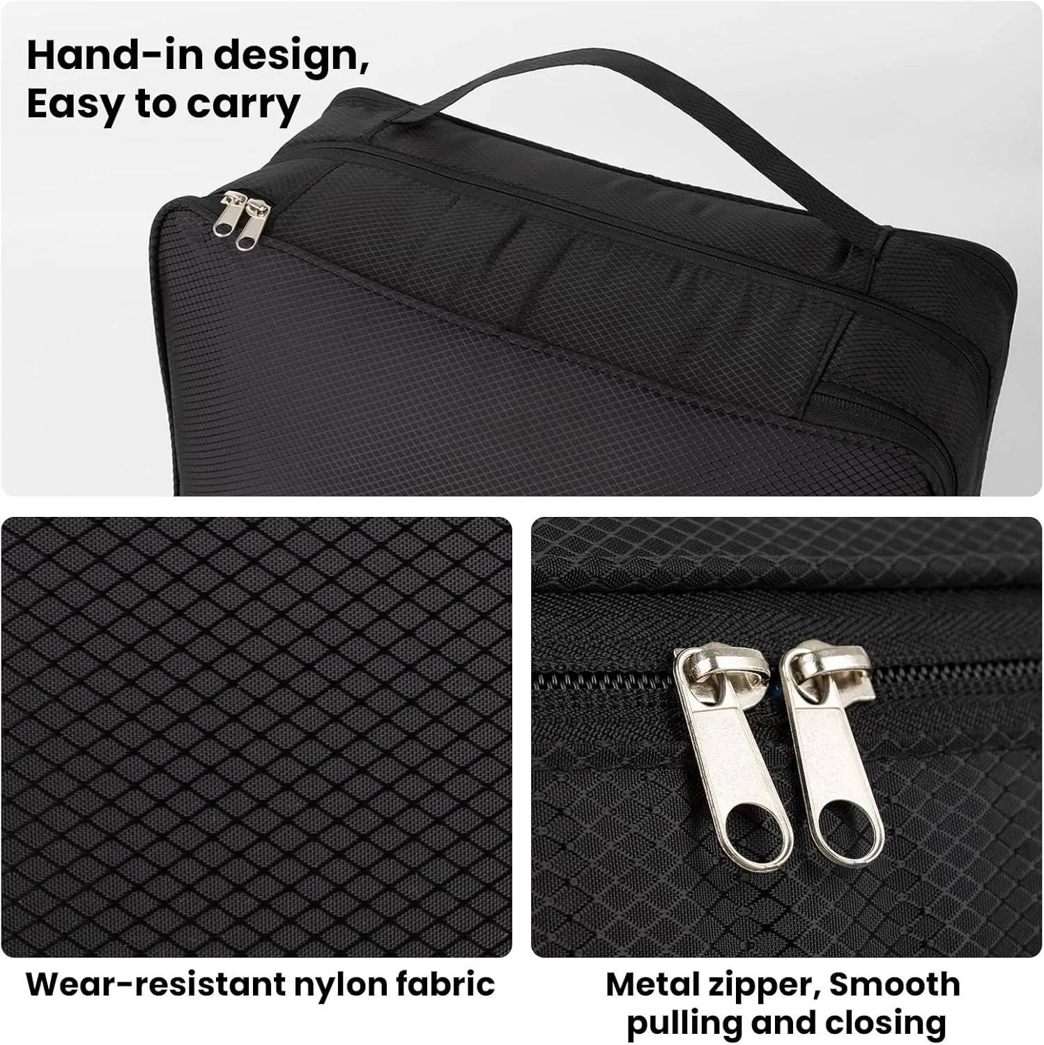 Muka Double-sided Storage Compression Packing Cube, Small Expandable Luggage Organizer Bags for Travel Accessories