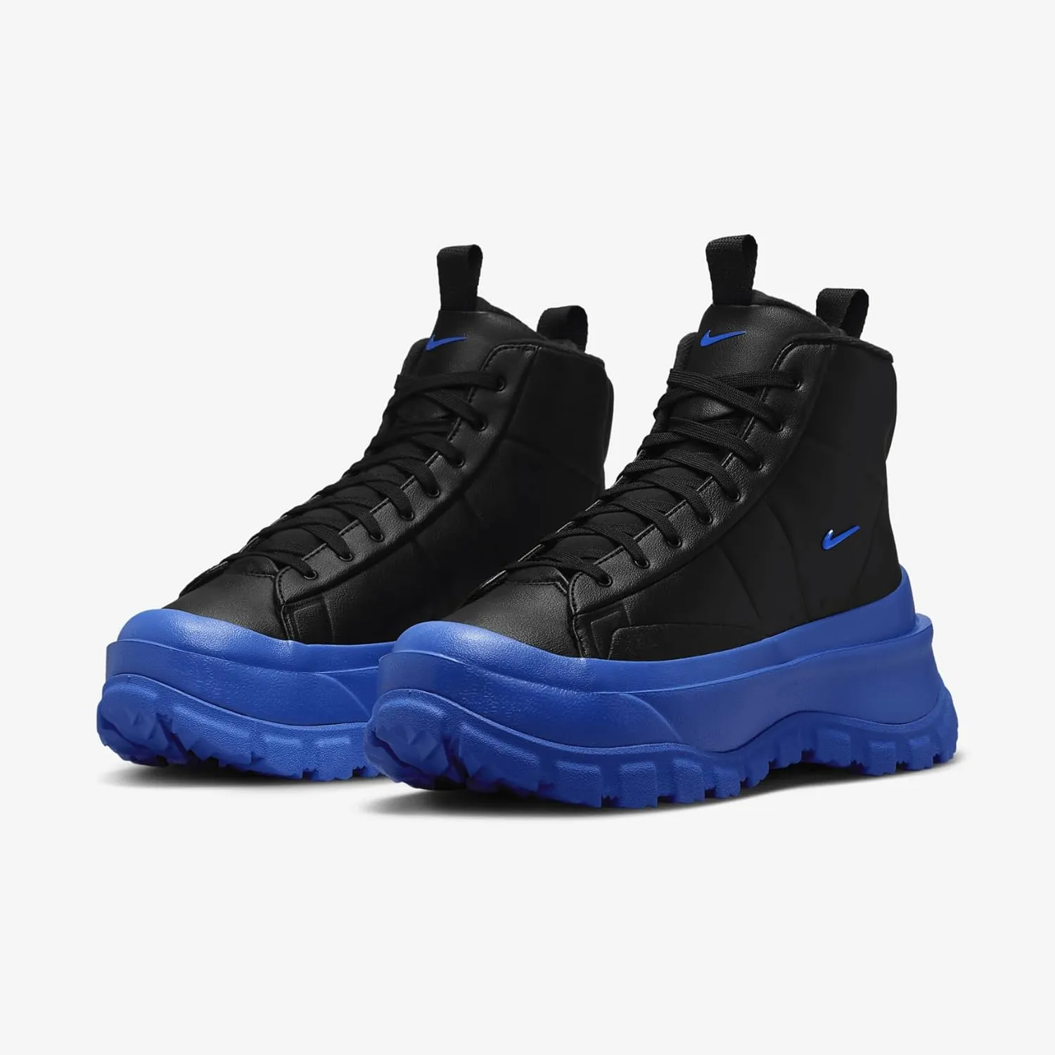 Nike Blazer Roam Mid Women's Winterized Shoes (FQ9065-001, Black/Racer Blue)