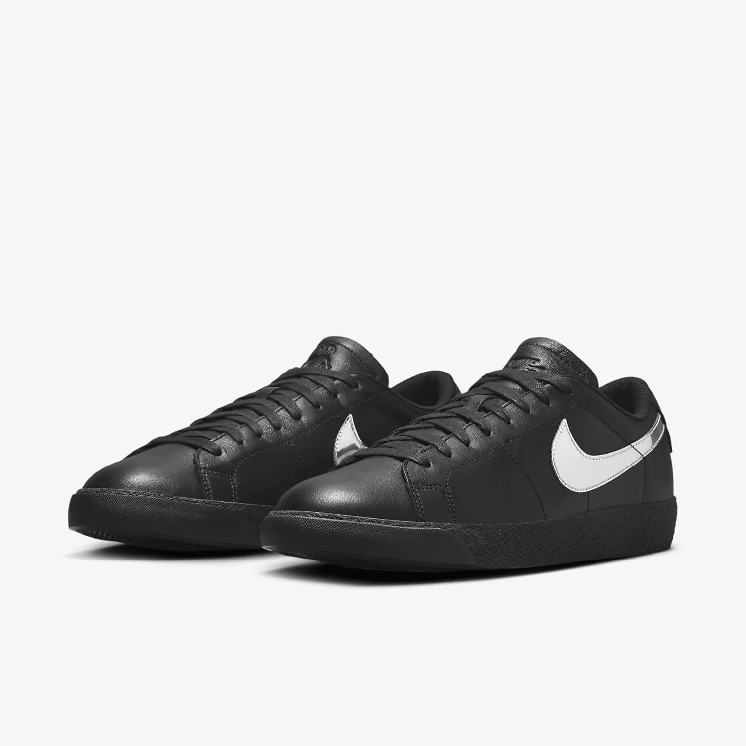 Nike SB Zoom Blazer Low x Dancer Skateboards Men's Shoes (HJ6703-001, Black/Black/Metallic Silver)