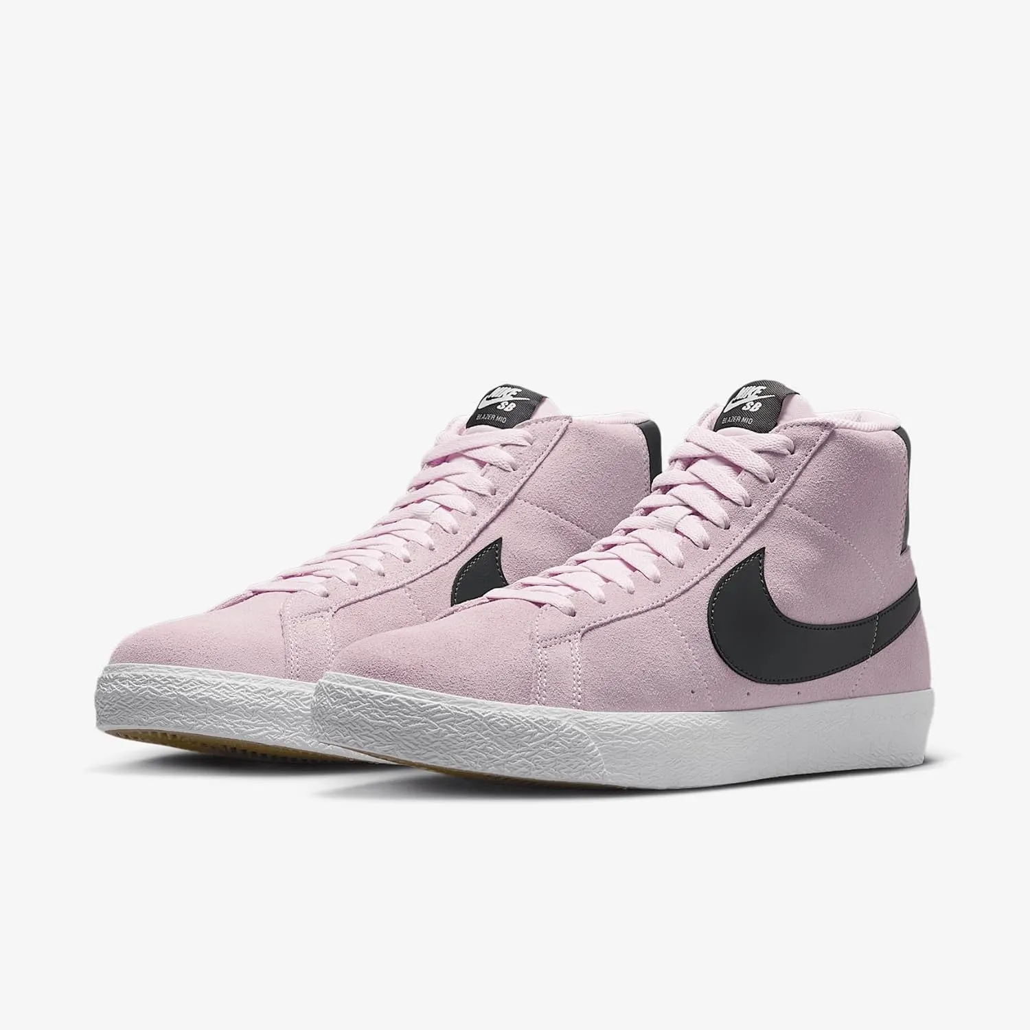 Nike SB Zoom Blazer Mid Skate Shoes (FD0731-601, Pink Foam/White/Gum Yellow/Anthracite)
