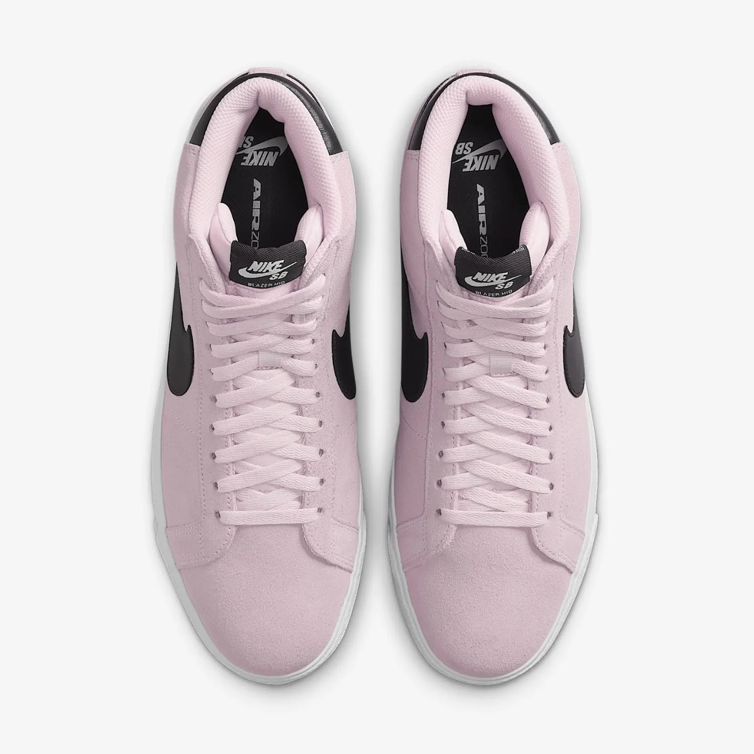 Nike SB Zoom Blazer Mid Skate Shoes (FD0731-601, Pink Foam/White/Gum Yellow/Anthracite)