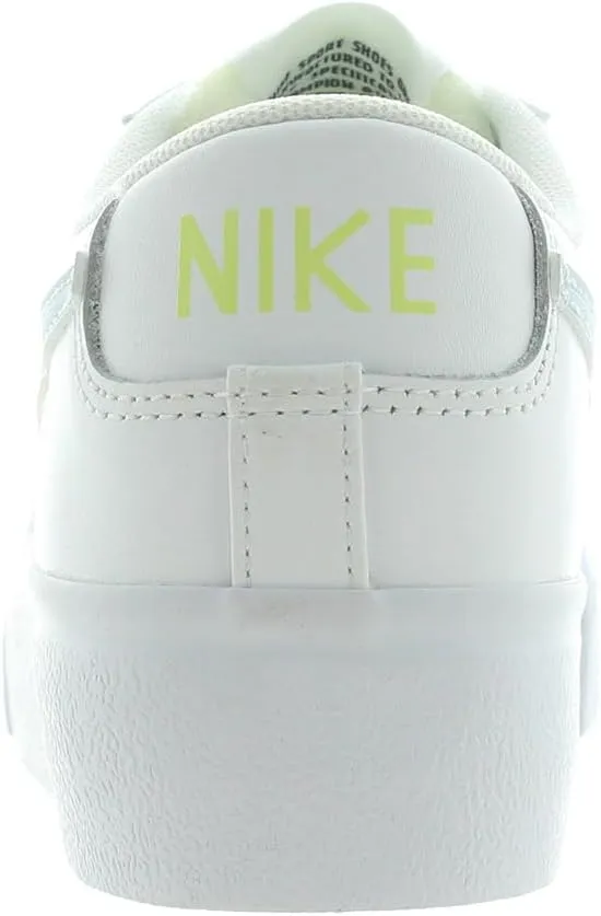 Nike Womens Blazer Low Platform DJ0292-112 Shoes 'Blue Tint/Lemon-Twist'