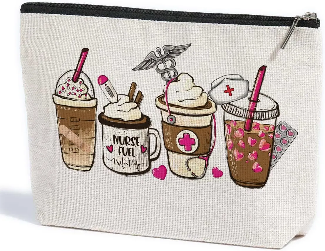 Nurse Gifts Makeup Bag Nurse Accessories for Work Nurse Gifts Nursing Accessories for Nurses Nurse Week Appreciation Gifts for Women Friend Coworker Girls Graduation Birthday Christmas Nurse Day
