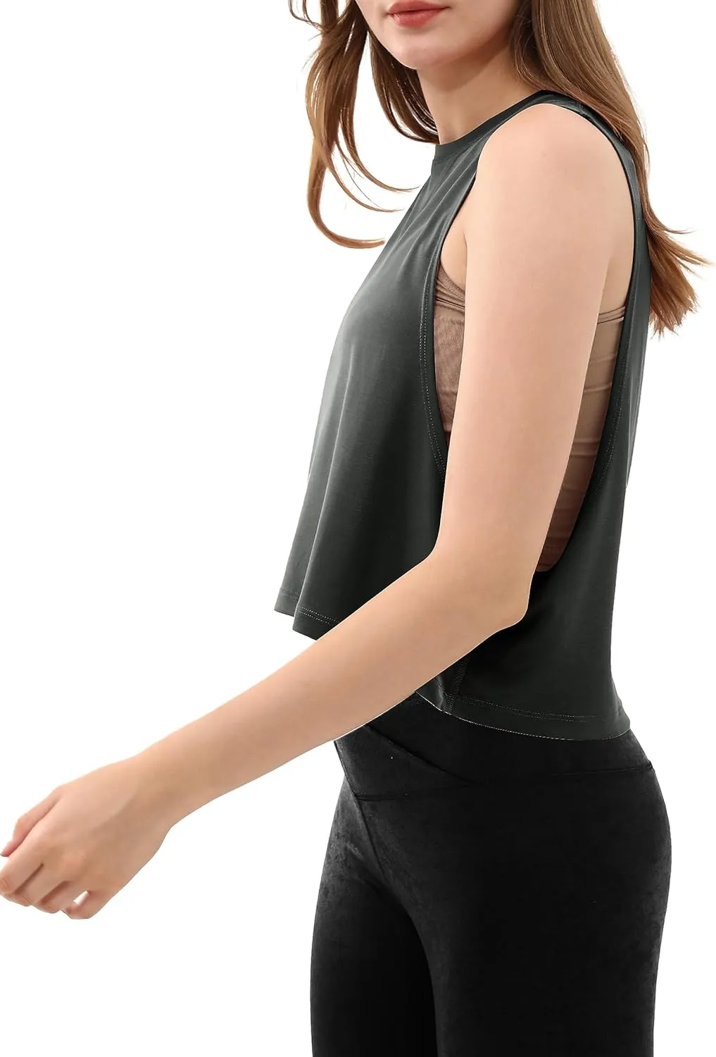 ODODOS 3-Pack Loose Tank Tops for Women Sleeveless Gym Athletic Workout Tops Yoga Shirts