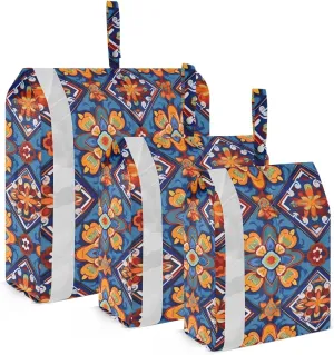 Orange Talavera Packing Cubes for Travel 3 Set Packing Bags Luggage Accessories for Organization